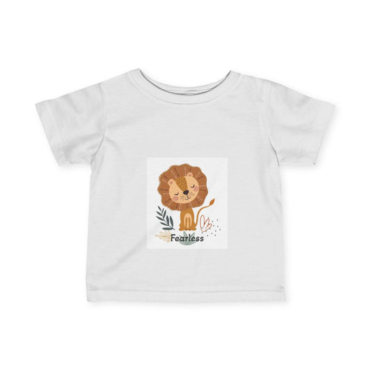 Fearless Lion Infant T-Shirt - Cute Baby Tee for Little Adventurers